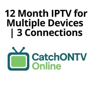 12 Month IPTV for Multiple Devices 3 Connections