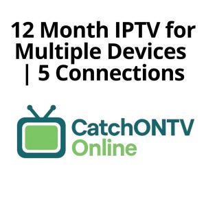 12 Month IPTV for Multiple Devices 5 Connections